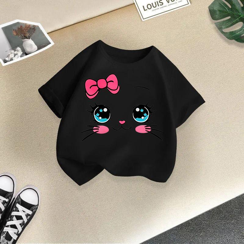 2026 New Summer Girls' Short-Sleeve T-Shirt - Stylish Children's Clothing Top