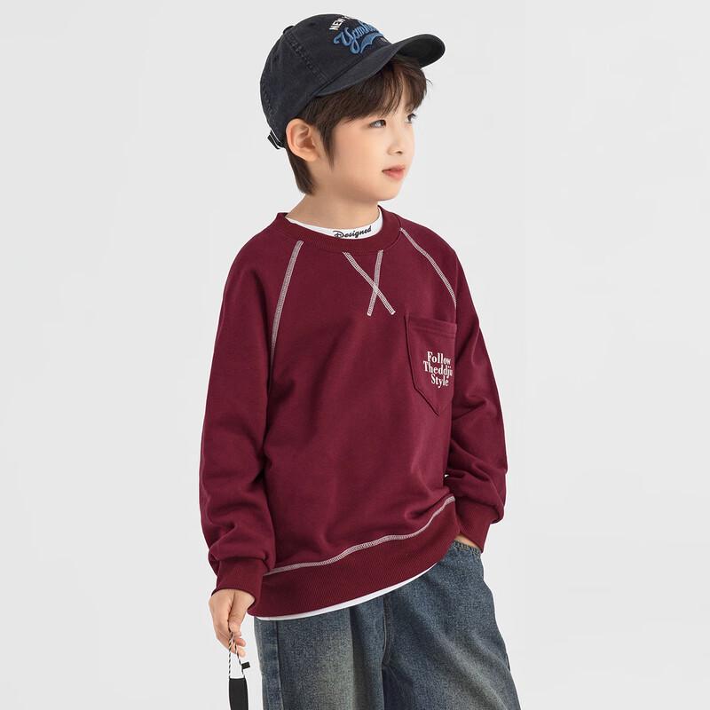 Boys' Fashion Color Block Pullover Sweatshirt