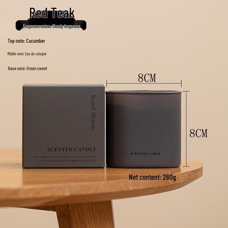 Scented Soy Wax Aroma Candle in Minimalist Gift Box – Perfect for Hotel, Bedroom, or Home Decor