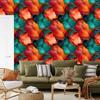 Ink Red and Peach Wallpaper for Living Room and Bedroom 50x1000