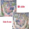 Elegant Thickened Mulberry Silk Twill Scarf/Shawl - Dual-Color Print for Women