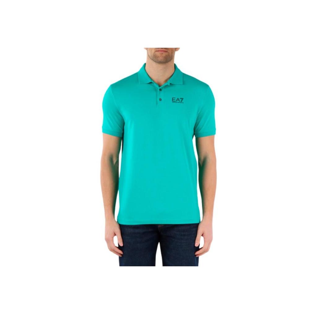 Emporio Armani EA7 Letter Print Pullover Short Sleeve Polo Shirt Men tops 3DPF16-PJ03Z-1815