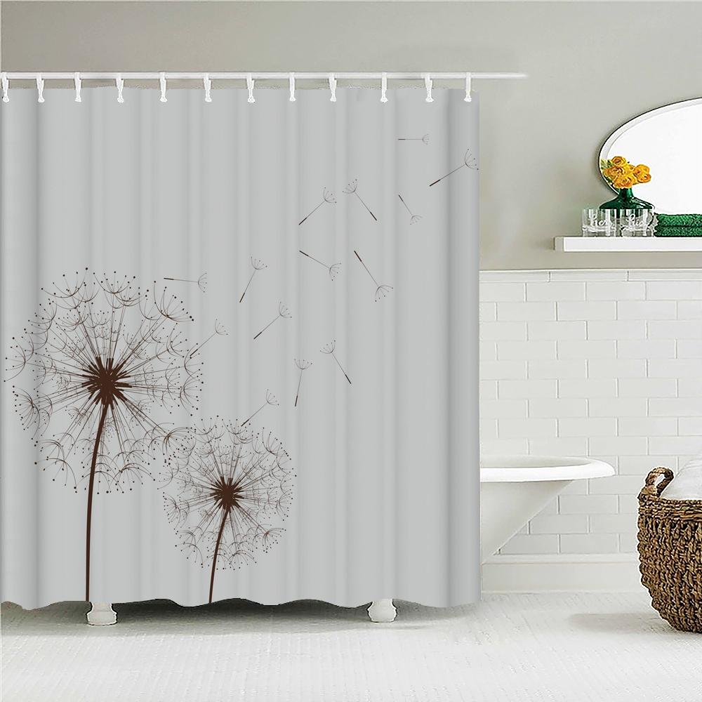 Bathroom Curtain Modern Simple Pattern Home Decor Waterproof Polyester Shower Curtains Bath Screen 180*180Cm & 180*200Cm