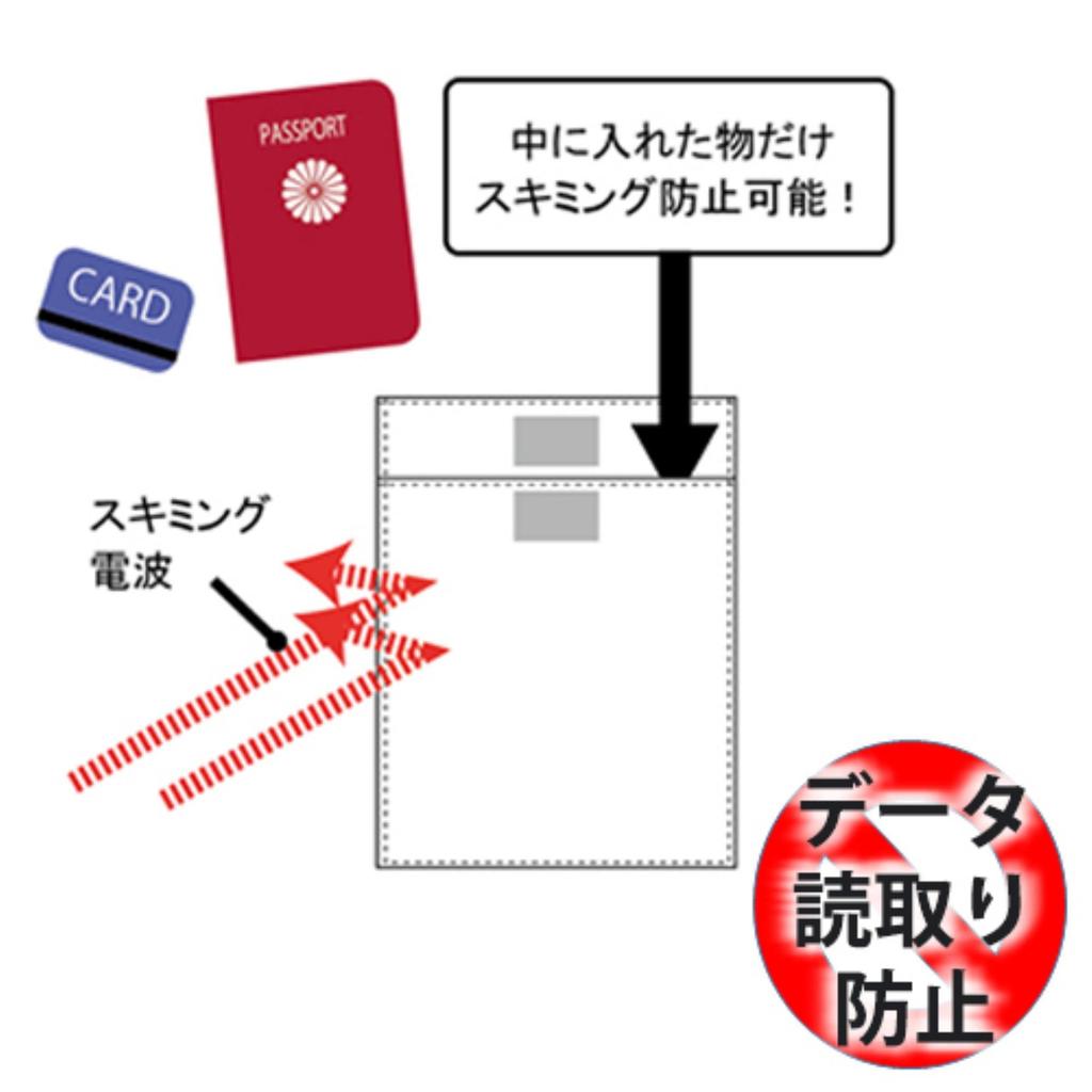 Vanguard Skimming Prevention Made in Passport Fits Credit Travel x 11cm Pouch, Thin, Lightweight, Portable, Japan, Size, Cards, Wallets, Smartphones,