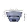 Pentola calda portatile antiaderente con bruciatore ad alcol, 2 in 1 cuocitore per pentola secca per cucina asiatica autentica, per uso domestico o ristorante