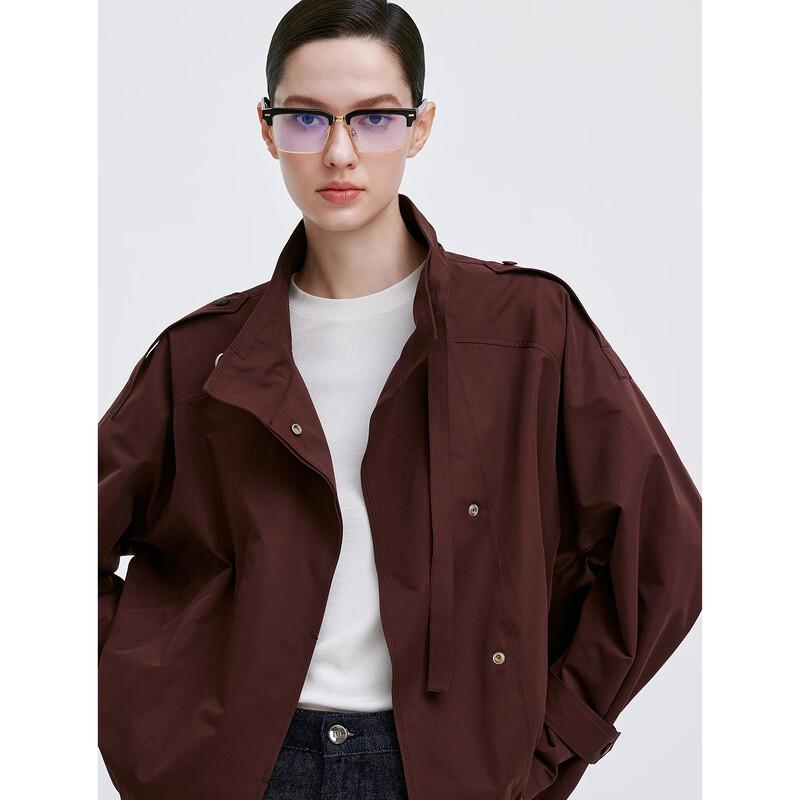 GIOVANNI VALENTINO Women's Short Trench Coat Jacket