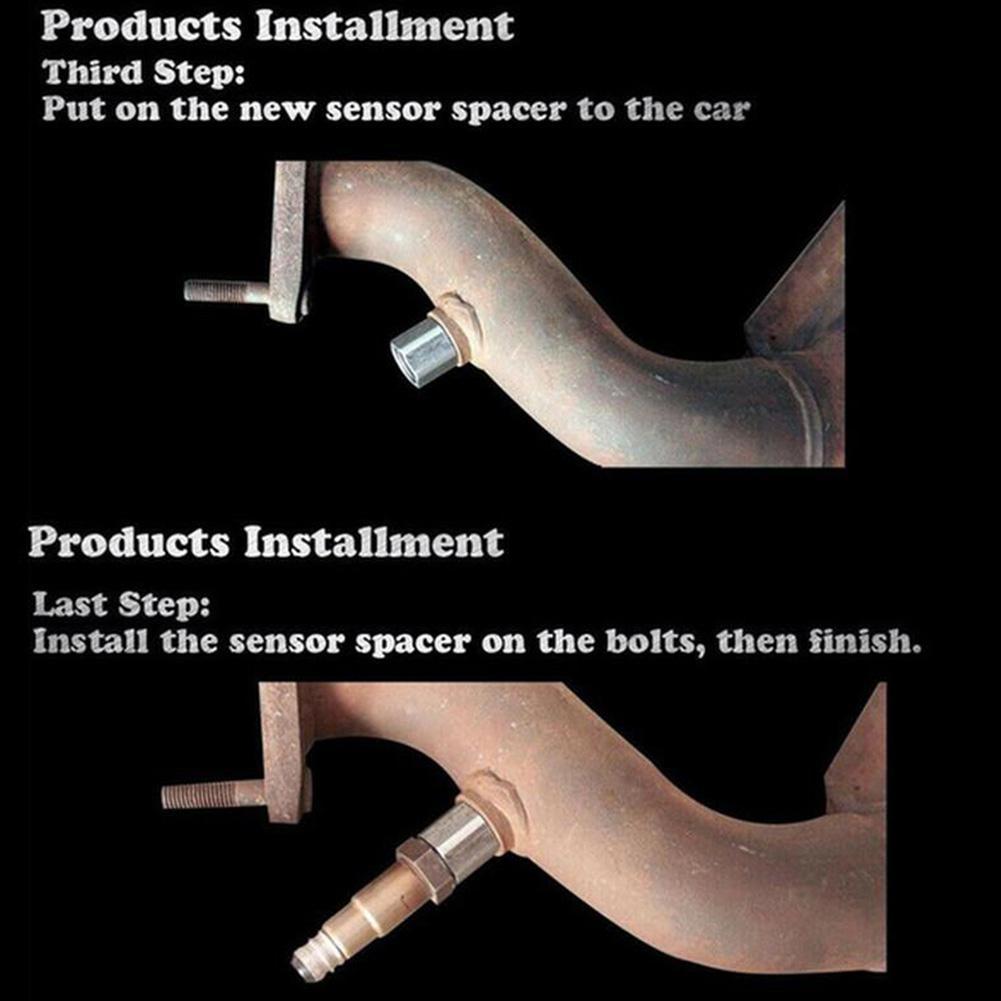 1/2PCS CEL Fix Oxygen Sensor Adapter For Off-road Performance Oxygen O2 Sensor M18X1.5 For OFF Road Catalyst CSV Auto Parts