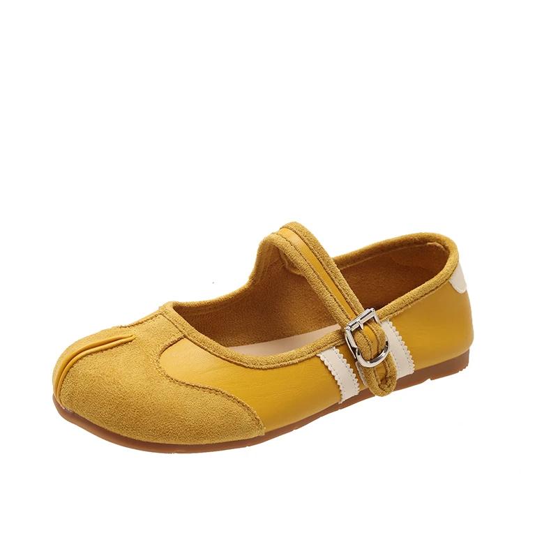 Fashion Women Marie Janes Flat Sandals Woman Sport Sneaker 2025 Trend Summer Loafers Casual Shoes Comfort Soft Leather Zapatillas