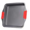 Baking Sheet Dual Red Silicone Handle Inadhesive Coating Carbon Steel Dishwasher Safe Deepened