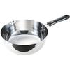 Shimomura Kihan Yukihira Saucepan, 24cm, with Measuring Cup, [Made In Japan], Compatible with Direct Heat and Induction Cooking, with Spout and Measur