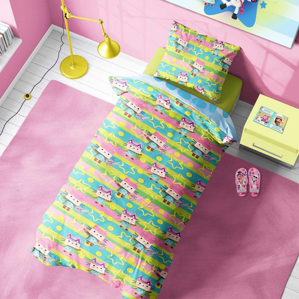 Gabby's Dollhouse Glitter Makes Everything Better Reversible Duvet Set