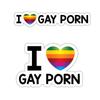 Αυτοκόλλητο προφυλακτήρα αυτοκινήτου I Love Gay Porn Αστεία αυτοκόλλητα ποδηλάτου Αυτοκόλλητο Εξωτερική διακόσμηση Αυτοκόλλητο Αυτοκόλλητο αυτοκινήτου