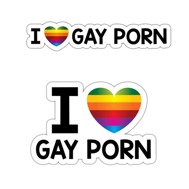 Αυτοκόλλητο προφυλακτήρα αυτοκινήτου I Love Gay Porn Αστεία αυτοκόλλητα ποδηλάτου Αυτοκόλλητο Εξωτερική διακόσμηση Αυτοκόλλητο Αυτοκόλλητο αυτοκινήτου