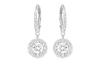 Swarovski Element Earrings Women's White Gold 5142721