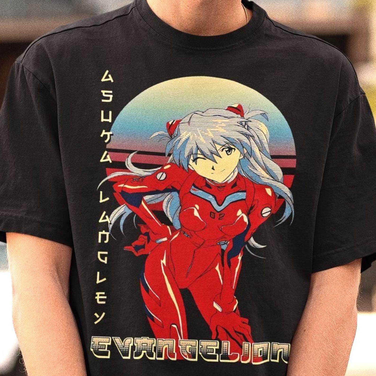 Asuka Langley T-Shirt - Evangelion Cosplay T-shirt 4XL