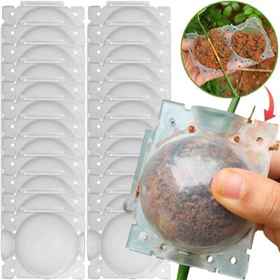 Plant Rooting Ball Air Layering Pods High Pressure Propagation Rooting Box Grafting Growing Case Garden Planting Nursery Pot