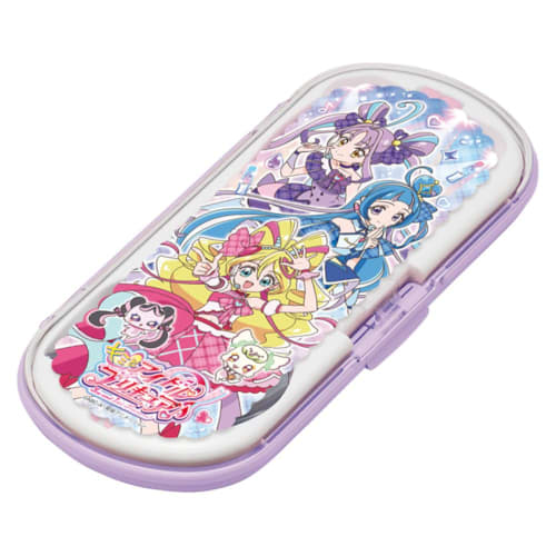 Komori Resin Kimi to Idol PreCure Trio Set with Chopsticks, Soup Bowl, and Fork