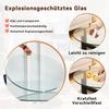 Separate Round Tabletop Made of Tempered Glass – Diameter 76 cm, Thickness 0.72 cm, Durable and Space-Saving. No Assembly Required.