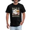 Bald Is Beautiful | Patriotic Eagle 4th of July Men's T-Shirt