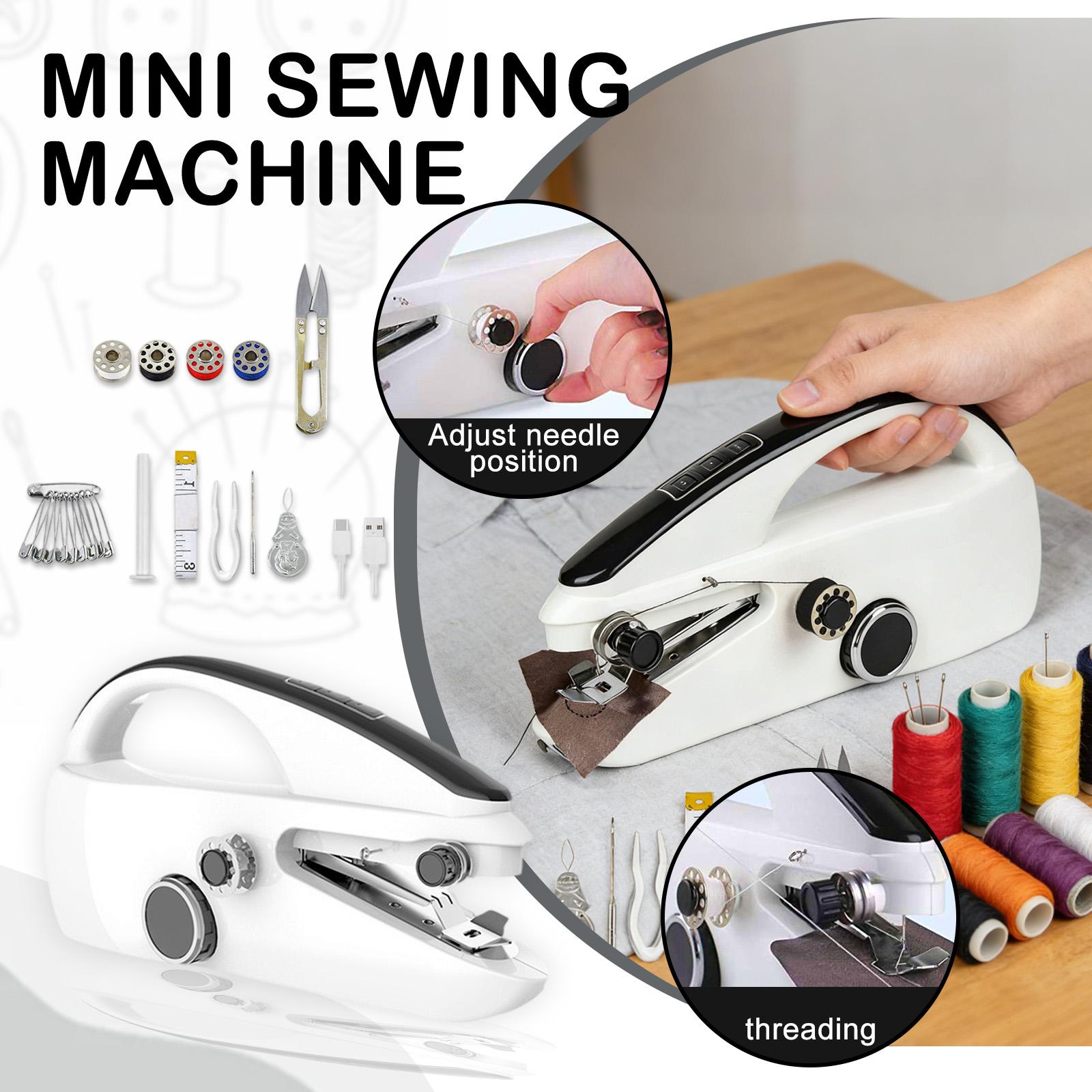 

Handheld Sewing Machine,Beginner s Sewing Kit With Storage,Two Power Supply Modes,Portable Sewing Machine,Handheld For Beginners. One Size