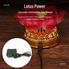 Seven-Color LED Lotus Lamp: Dual-Power Buddha Offering Light with Everlasting Seven Stars Illumination
