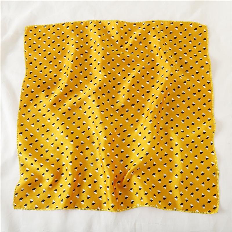 Small Silk Scarf Leopard Print Polka Dot Small Square Scarf Women'S Decorative Scarf Autumn And Winter Scarf Headscarf Headband Wrist Chic Wind