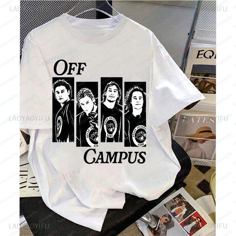 Camisetas Off Campus Season 1 Tv Series Graphic TShirts Briar University Hockey Y2k Clothes Streetwear Short Sleeve Tees Top