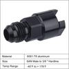 6AN Fuel Adapter Fitting To 3/8 GM Quick Connect w/Thread EFI Female Black LS