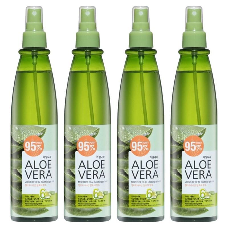 Fruitland Aloe Vera Moisture Real Soothing Gel Mist, 310ml, 4 Pcs