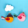 1PC Bag Hanging Decor Gift Accessories Keyring Anti-Scratch Sparrow Cute Access Card Cover Car Keychain