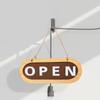 OPEN/CLOZED Store Closed Board Rope Hanging Door Hanging Tag Double Sided Door Sign  Shop Use