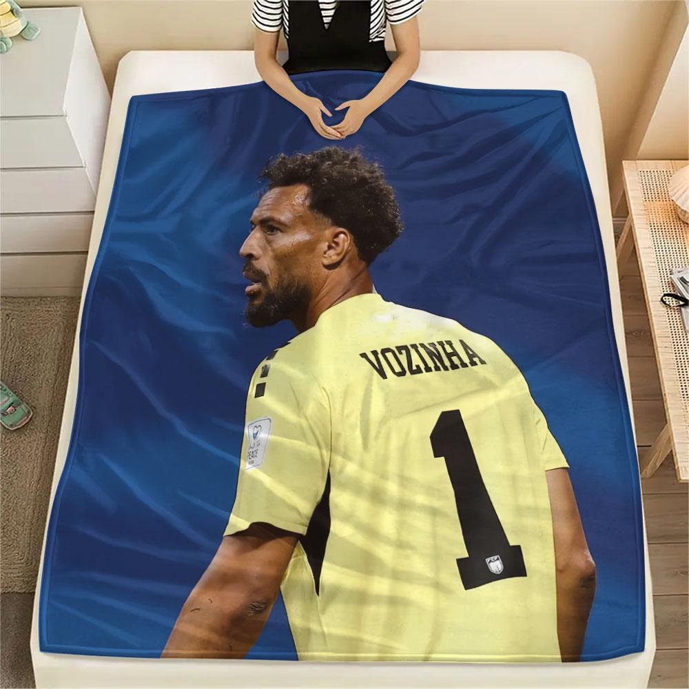 Coperta in Flanella Stampata Vozinha, morbido plaid per camera da letto divano, lavabile, merchandising per tifosi di calcio, ottimo regalo.