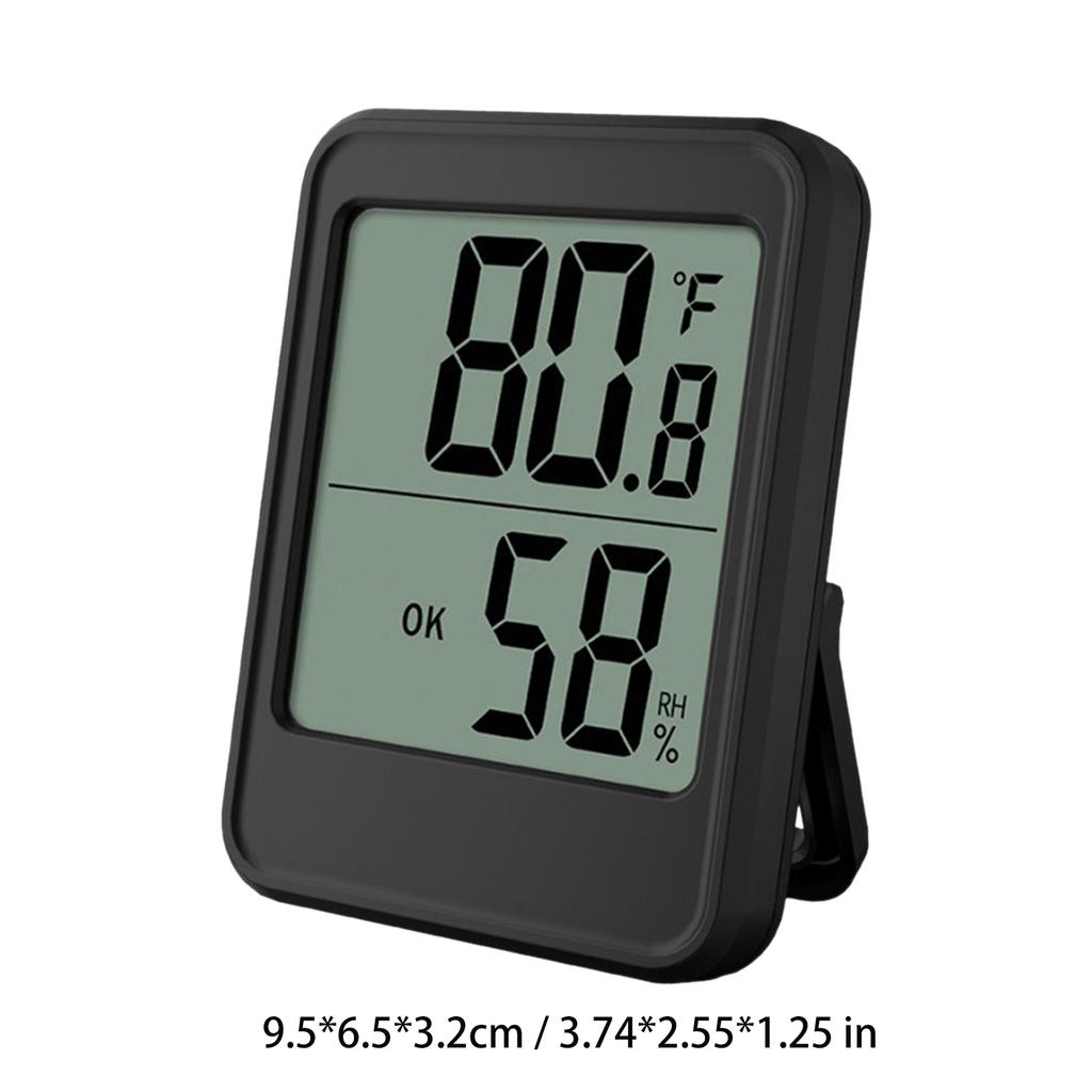 Innen-Hygrometer Thermometer Großbildanzeige Schreibtisch Wand Magnetisch Elektronische Temperatur-Feuchtigkeitsmesser mit