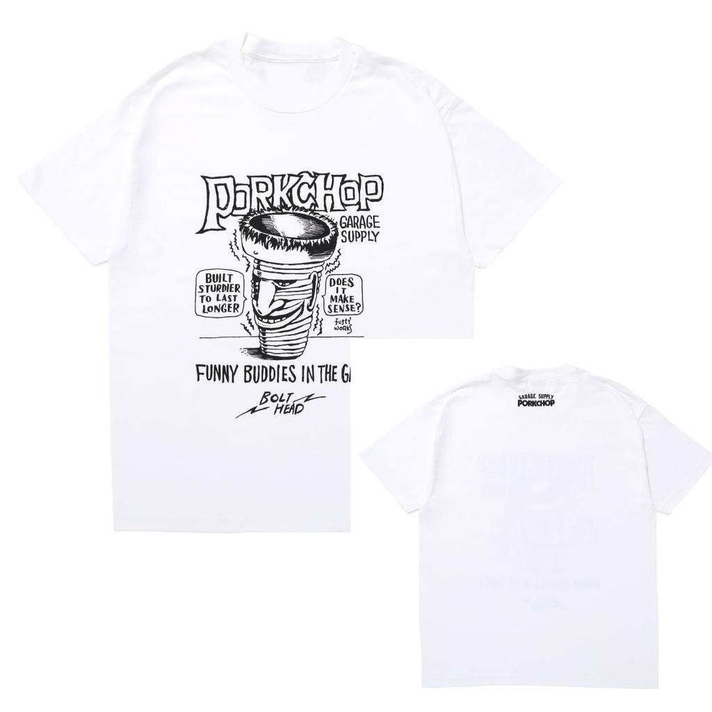 Pork 2026 Chop Summer Japanese Retro Surfing Bike Street Casual Daily Multistyle Compleunisextary Tshirt
