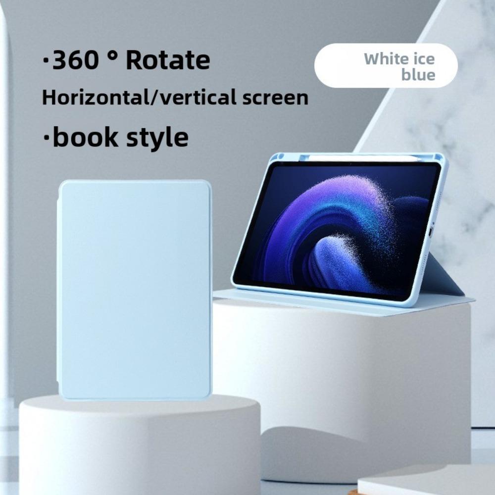 

Кожаный чехол для планшета Xiaomi 7SPro 6S Pro 12.45 Защита от сгибания Вращение на 360 градусов Чехол для 7Ultra Redmi/Redmi Pad 8.7‘