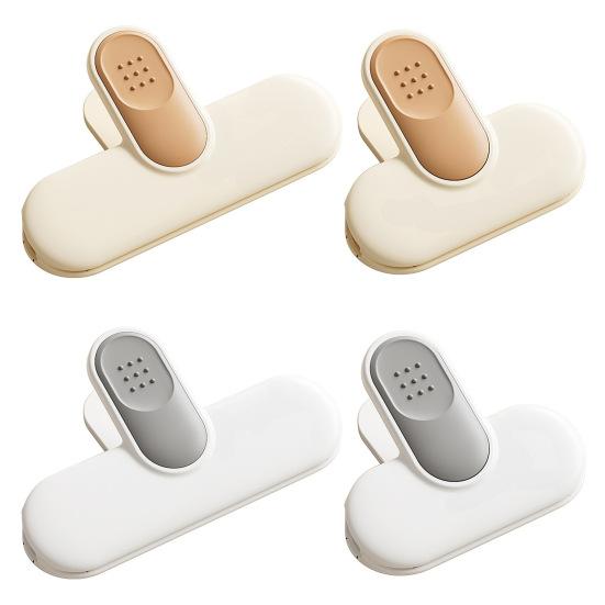 Food Sealing Clip Anti-slip Handle Moisture Resistant Smooth Round Design Resealable Bag Sealing Clamp