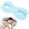Face Down Pillow Blue Ergonomic Anti Face Crushing Soft Memory Foam Deep Sleeping Pillow for Side Sl