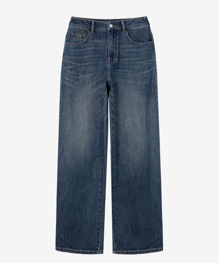 MIND BRIDGE WOMEN [W] Wide Washed Denim Pants