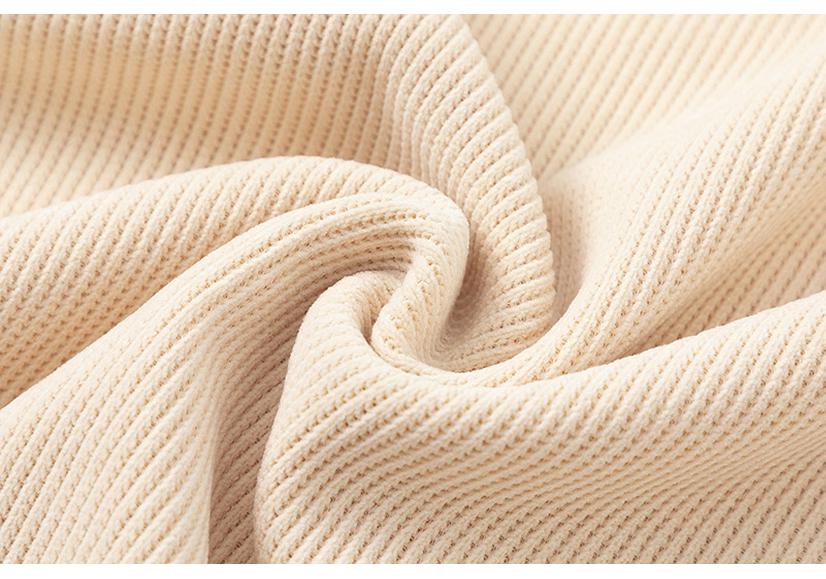 Women's Autumn/Winter Corduroy Round Neck Sweatshirt - Casual Long Sleeve Fashion Pullover