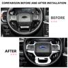 Car Steering Wheel Panel Decorative Cover Trim Sticker for Ford F-150 F150 2021 2022 2023 2024 Car Styling Inner Accessories