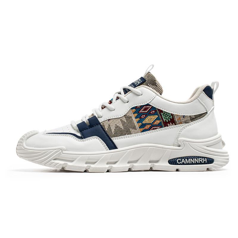 Spring and Summer Teenagers Personalized Wear-resistant Running Sneakers Trendy Low-top Thick-soled Men's Student Dad Trendy Shoes