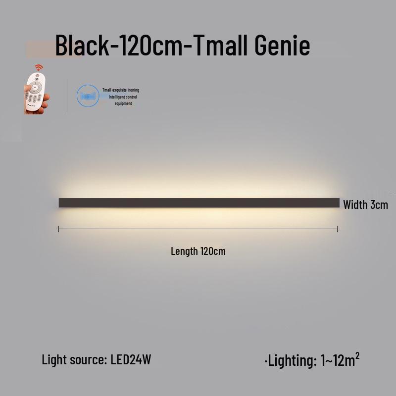 Minimalist Modern Long Strip Wall Lamp for Bedroom, Living Room, or Sofa Side