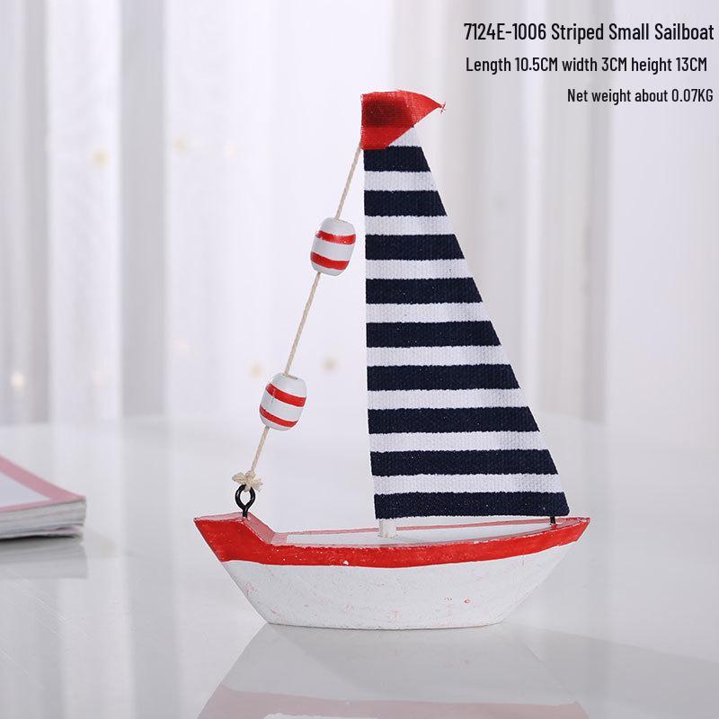 Kreatywna śródziemnomorska drewniana dekoracja latarni morskiej do nadmorskich krajobrazów i pamiątki z podróży