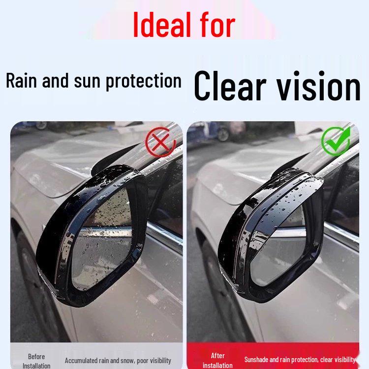 Rain Shield Visor for Ideal I6/i8 Rearview Mirror and Backup Camera