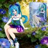 New Anime Figure Hatsune Miku Morning Glory Fairy Noodle Stopper Miku Action Figure PVC Collection Model Ornament