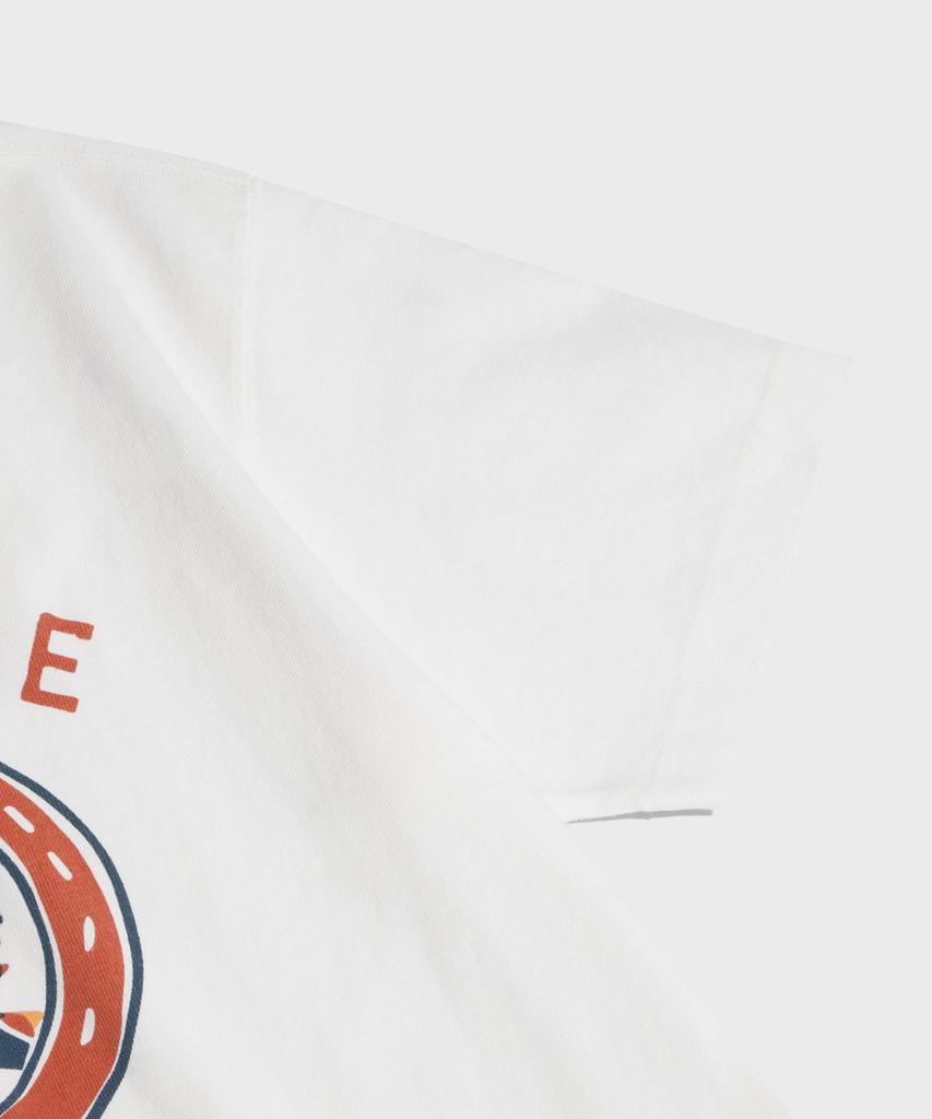 Beulonseun Retro Horseshoe Graphic Tee White