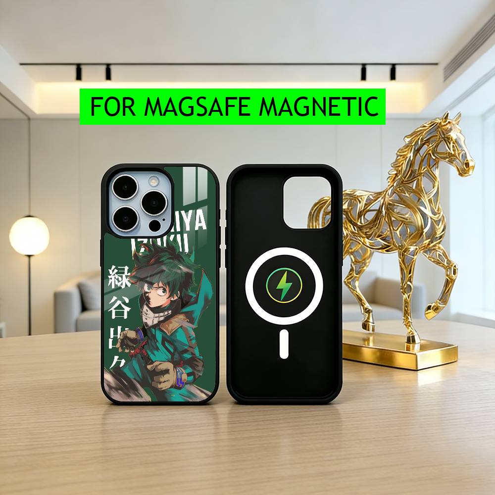 l-lzuku Boy Hero D-Deku M-Midoriya-ES Phone Case For iPhone17,16,15,14,13,12,11 Plus,Pro Magnetic For Magsafe Wireless Charging
