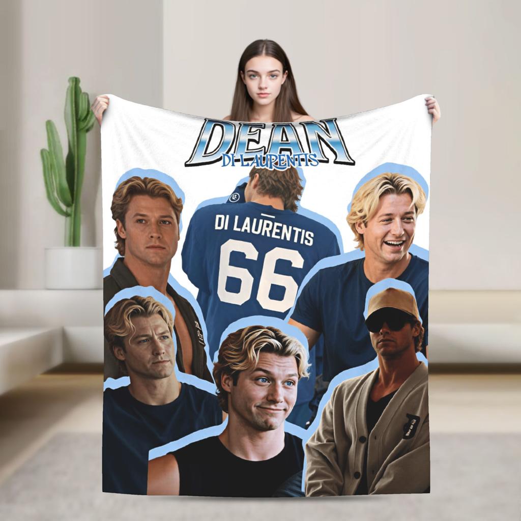 Dean Di Laurentis Off-Campus Throw Blanket Soft Cozy Graphic Blanket For Outdoor Picnic Flannel Bedspread Bed Cover
