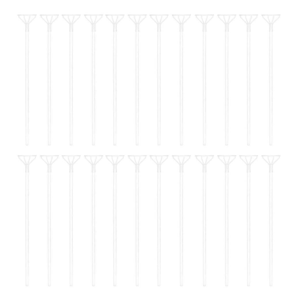 EXCEART Balloon Balloon Balloon Holder with Balloon Balloon Transparent Balloon Wedding Balloon Balloon Set of 50 Sticks, Holder, Cup, Cup, Plastic,