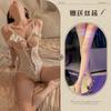 Sex Underwear Suspender Lace Seduction Onesie Gather Transparent Uniform Pajamas Sex'Fun Underwear Feminine Glamour